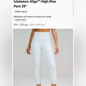 Lululemon align high-rise